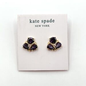 Kate Spade purple crystal earrings